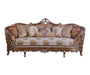 European Furniture - Saint Germain Luxury Sofa in Light Gold & Antique Silver - 35550-S