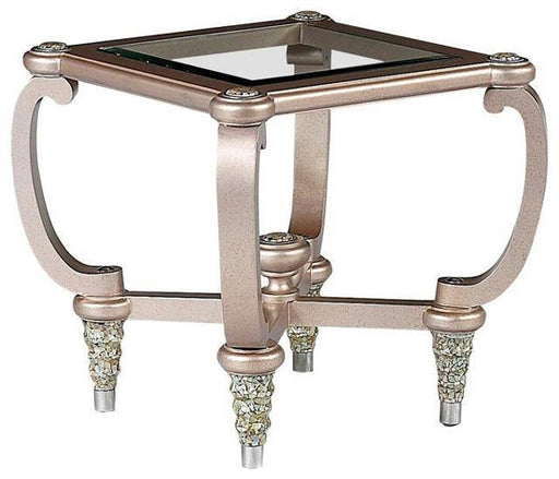 Benetti's Italia - Sofia End Table in Silver, Solid hardwood - SOFIA-ET-SILVER - GreatFurnitureDeal