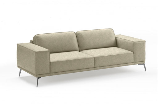 VIG Furniture - Coronelli Collezioni Soho Italian Grey Maya Cloud Leather Sofa - VGCCSOHO-SF-CL-GRY-S - GreatFurnitureDeal