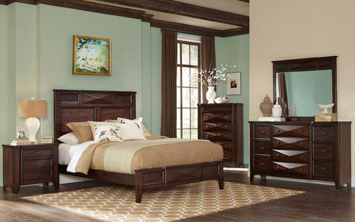 Myco Furniture - Spencer 3 Piece Queen Bedroom Set in Vernish Oak - SP6140-Q-3SET - GreatFurnitureDeal