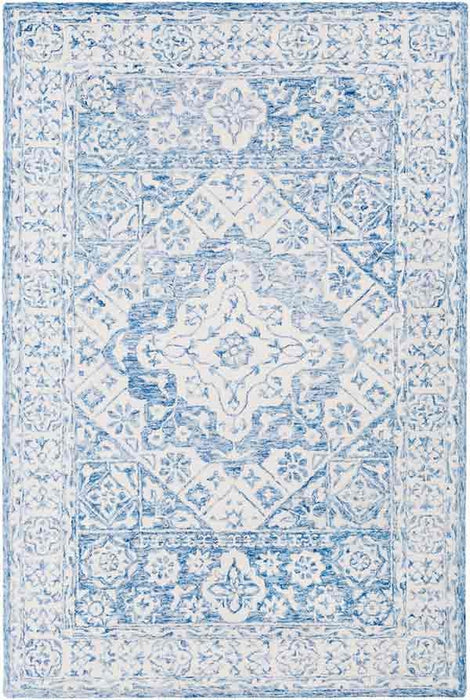 Surya Rugs - Serafina Pale Blue, White Area Rug - SRF2018 - 4' x 6' - GreatFurnitureDeal
