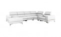 VIG Furniture - Divani Casa Stanton - Modern White Sectional Sofa + Recliners - VGKNE9210-8WHT-SECT - GreatFurnitureDeal
