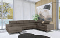 VIG Furniture - Divani Casa Stanton - Modern Taupe Sectional Sofa + Recliners - VGKNE9210-8GRY-SECT - GreatFurnitureDeal