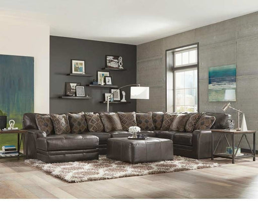 Jackson Furniture - Denali 3 Piece Sectional Sofa with 50" Cocktail Ottoman in Steel - 4378-72-75-30-28-STEEL - GreatFurnitureDeal