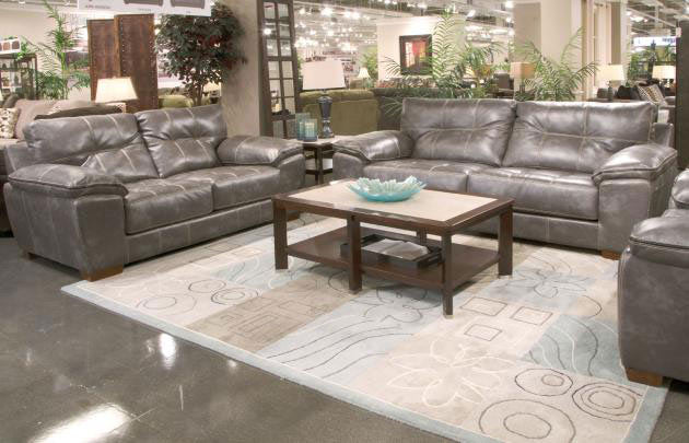 Jackson Furniture - Hudson 4 Piece Living Room Set in Steel - 4396-03-02-01-10-STEEL