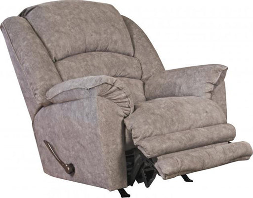 Catnapper - Rialto Chaise Rocker Recliner with Extended Ottoman in Steel - 47752162838