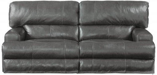 Catnapper - Wembley Lay Flat Reclining Sofa in Steel - 4581-STEEL - GreatFurnitureDeal