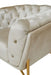 VIG Furniture - Divani Casa Stella Transitional Beige Velvet Loveseat - VGCA2020-BEIGE-L - GreatFurnitureDeal