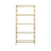 Worlds Away - Tall Etagere With Square Iron Rings In Gold Leaf - STEWART G