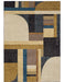 Oriental Weavers - Strada Gold/ Blue Area Rug - STR01 - GreatFurnitureDeal