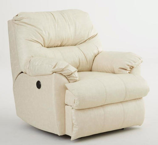 Myco Furniture - Samson Ivory Bonded Recliner Chair - SU2003-IV-POWER