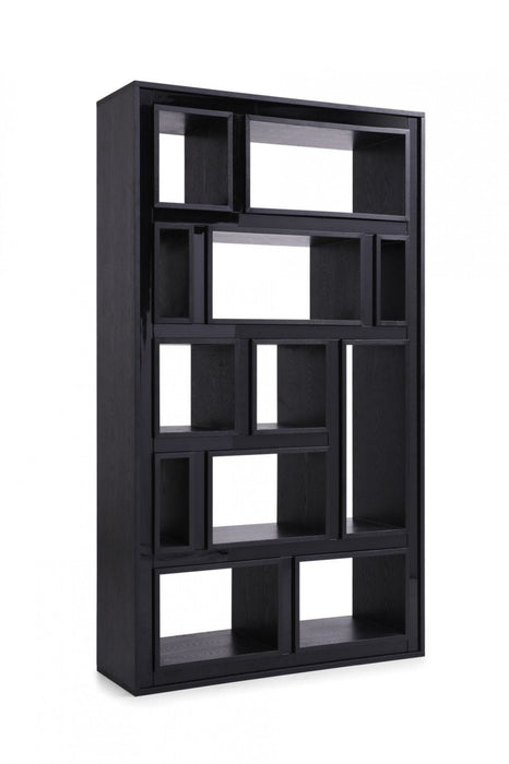 VIG Furniture - Modrest Suffolk - Contemporary Black Ash Bookcase - VGVCBF-003-7
