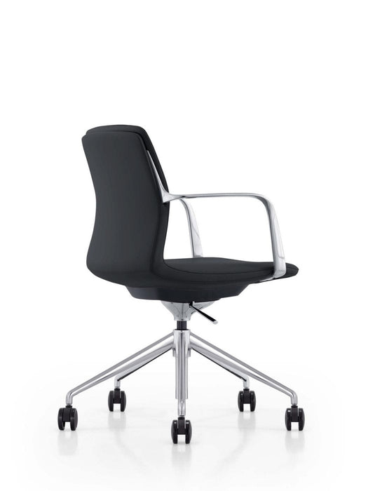 VIG Furniture - Modrest Sundar Modern White Mid Back Conference Office Chair - VGFUFK004-B11-BLK-OC