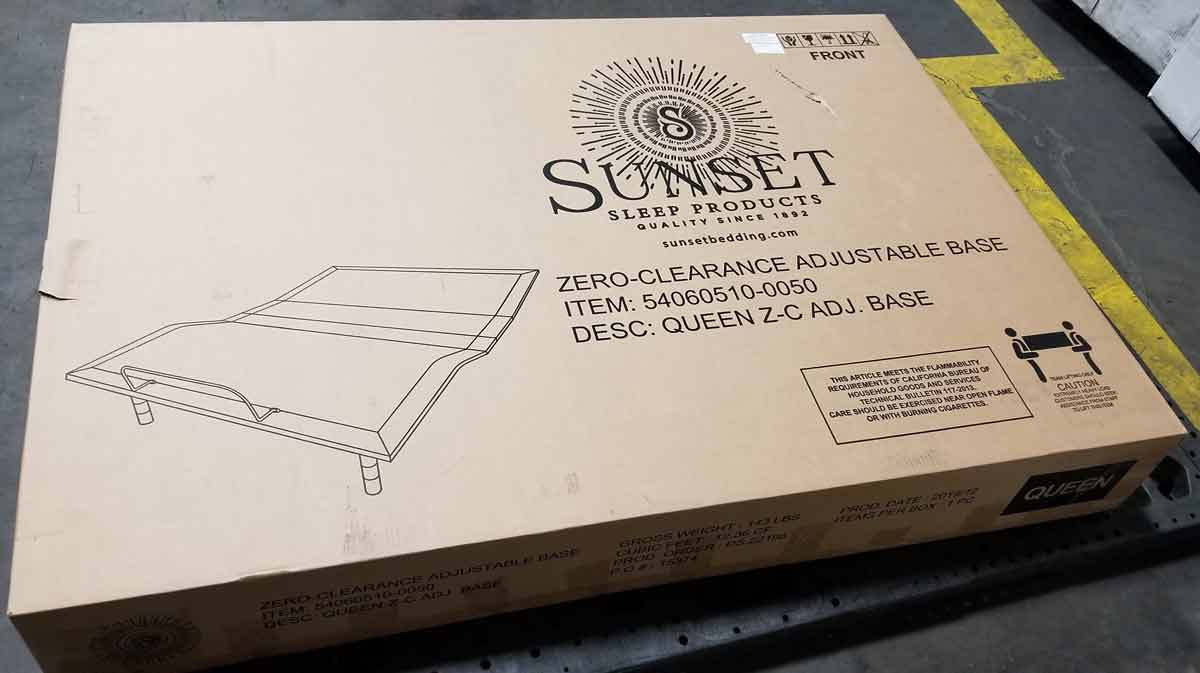 Sunset Trading Sleep Systems Gray Wireless Remote Best Queen Adjustable Bed - GreatFurnitureDeal