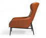VIG Furniture - Divani Casa Susan Modern Orange Leatherette Lounge Chair - VGBNEC-084-ORG - GreatFurnitureDeal
