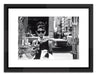 Worlds Away - Shopping At Tiffany'S (32 X 24) Black And White Print With Black Lacquer Frame - SVL101 - GreatFurnitureDeal