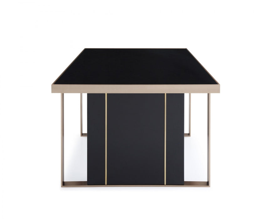 VIG Furniture - Nova Domus Cartier Modern Black & Brushed Bronze Dining Set - VGVCA002-DINSET