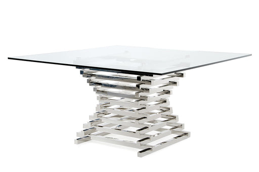 VIG Furniture - Modrest Crawford Contemporary Clear Glass Square Dining Table - VGVCT8909 - GreatFurnitureDeal