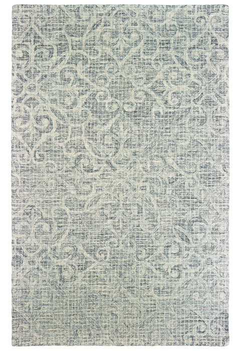 Oriental Weavers - Tallavera Grey/ Ivory Area Rug - 55602 - GreatFurnitureDeal