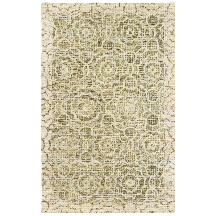 Oriental Weavers - Tallavera Green/ Ivory Area Rug - 55606 - GreatFurnitureDeal