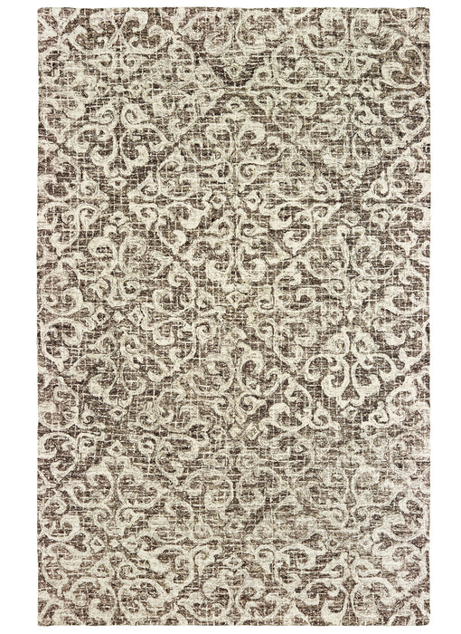 Oriental Weavers - Tallavera Brown/ Ivory Area Rug - 55607 - GreatFurnitureDeal