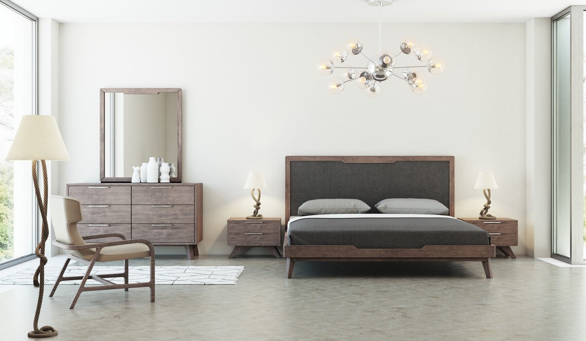VIG Furniture - Nova Domus Soria Modern Grey & Walnut Queen Bedroom Set - VGMASORIA-SET - GreatFurnitureDeal