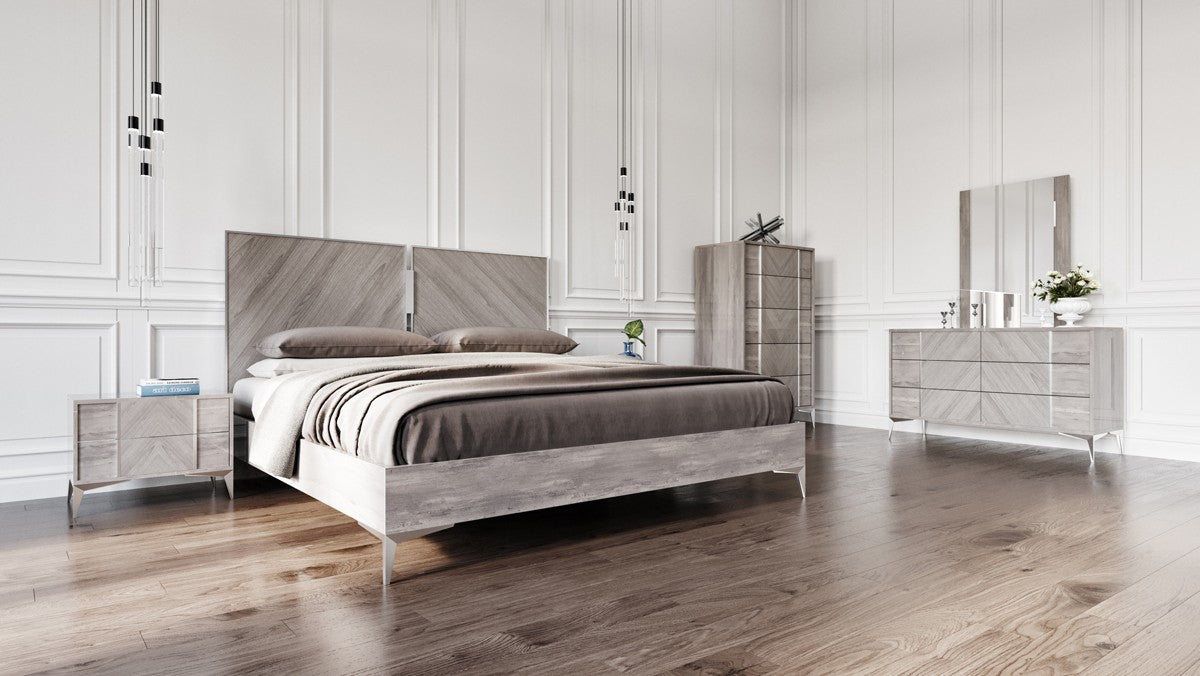 Vig Furniture - Nova Domus Alexa Italian Modern Grey Nightstand - VGACALEXA-NS - GreatFurnitureDeal