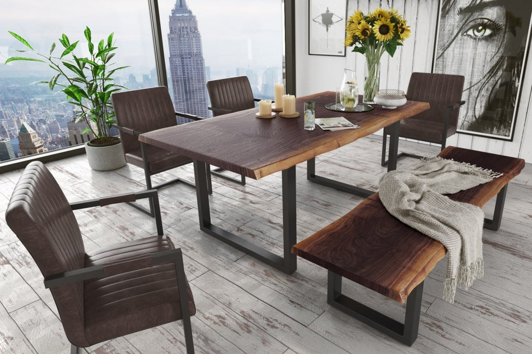 VIG Furniture - Modrest Taylor Modern Live Edge Wood Dining Bench - VGEDPRO220002 - GreatFurnitureDeal