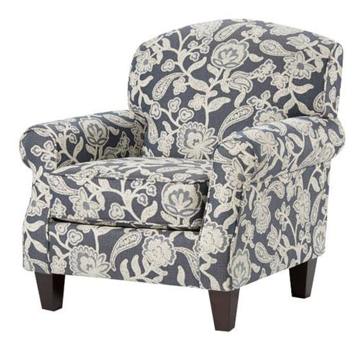 Southern Home Furnishings - Sophie Accent Chair in Multi - 532 Sophie Indigo Accent Chair - GreatFurnitureDeal