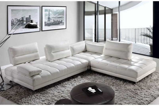 Moroni - Teva Adjustable Contemporary 3 Piece Sectional in Snow White - 556Scb1296 - Room View