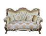 European Furniture - Tiziano 4 Piece Luxury Living Room Set in Gold & Antique Silver - 38994-SL2C - GreatFurnitureDeal