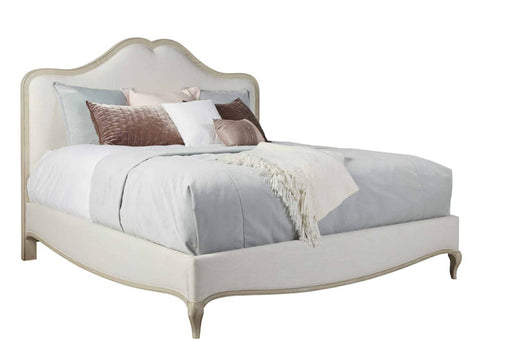 ART Furniture - Charme King Upholstered Panel Bed in Blanched Oak - 300126-2325 - GreatFurnitureDeal
