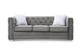 Myco Furniture - Toulouse Sofa, Gray Velvet - TL3041-S - GreatFurnitureDeal