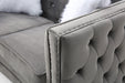 Myco Furniture - Toulouse 2 Piece Sofa Set in Gray - TL3041-S-2SET - GreatFurnitureDeal