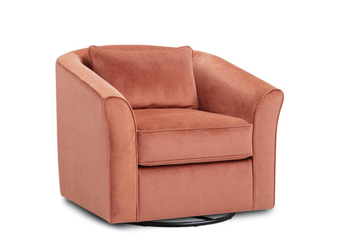 Southern Home Furnishings - Monroe Ash Swivel Chair in Clay - 53-02S Geordie Clay - GreatFurnitureDeal