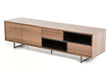 VIG Furniture - Modrest Torlonia Modern Walnut & Black TV Stand - VGBBMF1311A - GreatFurnitureDeal