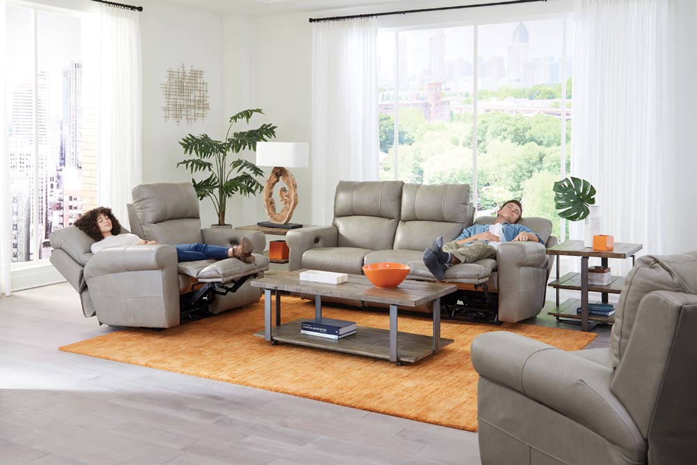 Catnapper - Torretta 3 Piece Power Lay Flat Reclining Living Room Set in Putty - 64571-72-70-PUTTY - GreatFurnitureDeal
