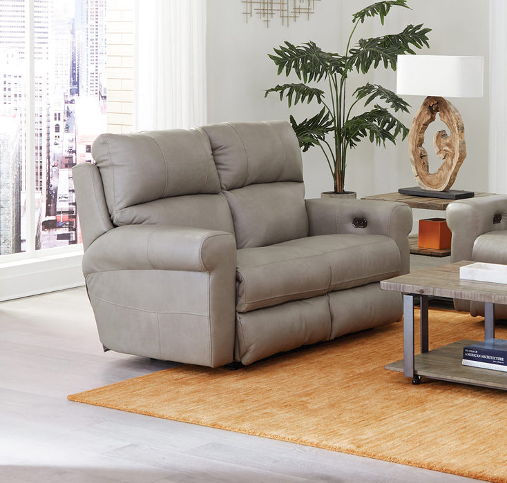Catnapper - Torretta 2 Piece Power Lay Flat Reclining Sofa Set in Putty - 64571-72-PUTTY