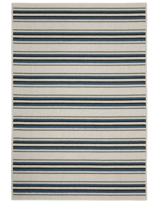 Oriental Weavers - Torrey Beige/ Blue Area Rug - 5571Y - GreatFurnitureDeal