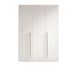 ESF Furniture - Treviso 3 Door Wardrobe in White - TREVISO3DOORW