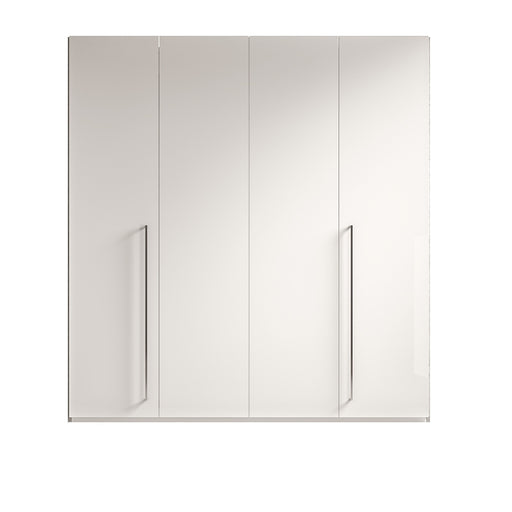 ESF Furniture - Treviso 4 Door Wardrobe in White - TREVISO4DOORW