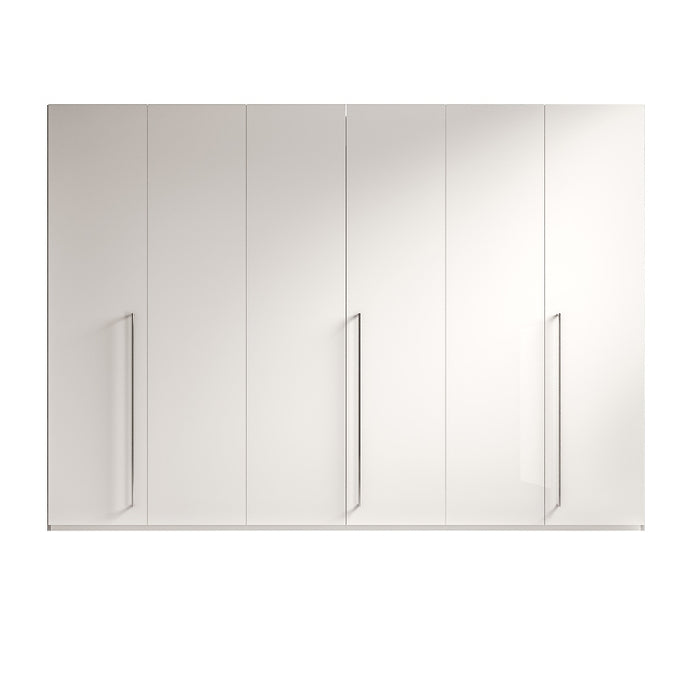 ESF Furniture - Treviso 6 Door Wardrobe in White - TREVISO6DOORW - GreatFurnitureDeal