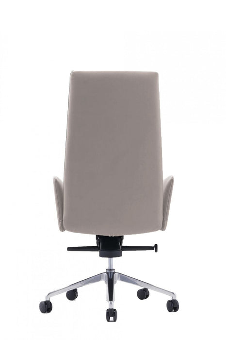 VIG Furniture - Modrest Tricia Modern Grey High Back Executive Office Chair - VGFUA1911-GRY-OC - GreatFurnitureDeal