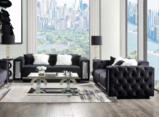 Acme Furniture - Trislar 2 Piece Living Room Set in Black - 52525-26 - GreatFurnitureDeal