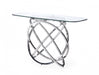 VIG Furniture - Modrest Tulare - Modern Glass & Stainless Steel Console Table - VGVCK829-CONS - GreatFurnitureDeal