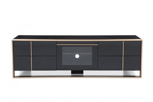 VIG Furniture - Nova Domus Cartier Modern Black & Rosegold TV Stand - VGVCTV-A002 - GreatFurnitureDeal