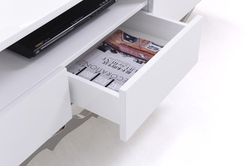 VIG Furniture - Modrest Legend Modern White TV Stand - VGVCTV8111