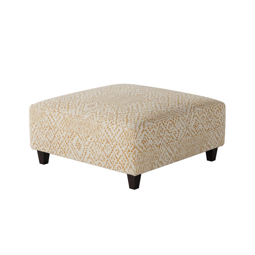Southern Home Furnishings - Roughwin Squash 38"Cocktail Ottoman in Gold, Beige - 109-C Roughwin Squash - GreatFurnitureDeal