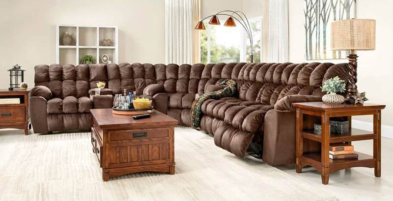 Franklin Furniture - Brayden 3 Piece Sectional Set In Alibaba Umber - 440-L+W+S-Alibaba Umber - GreatFurnitureDeal