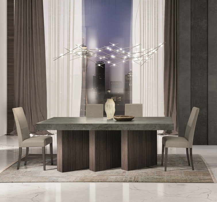 VIG Furniture - Nova Domus Amsterdam Modern Grey Volcano & Eucalyptus Oak Dining Table - VGACAMSTERDAM-OAK-DT